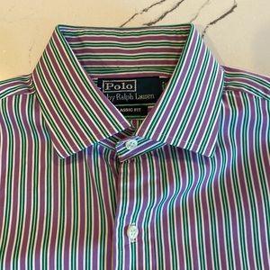 Polo by Ralph Lauren Striped Long Sleeve Shirt 16 32/33